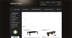 Desktop Screenshot of billiardsflorida.com